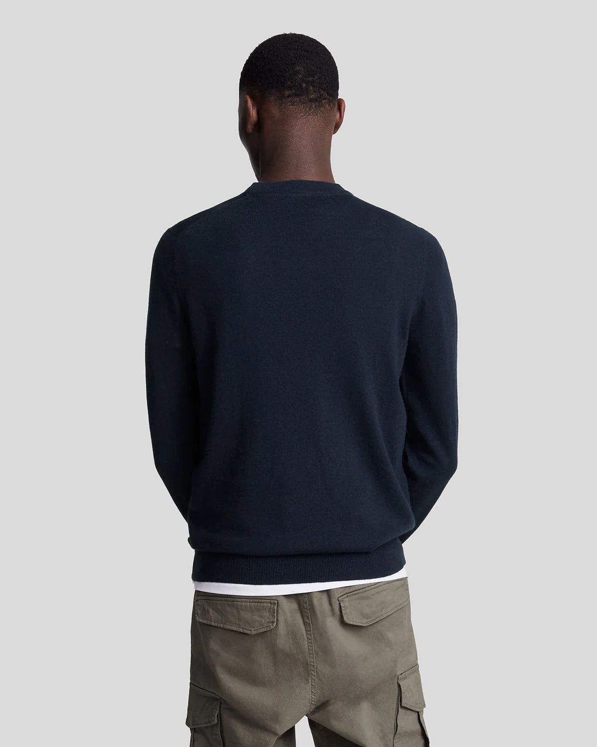 Lyle & scott cotton merino crew neck jumper hotsell