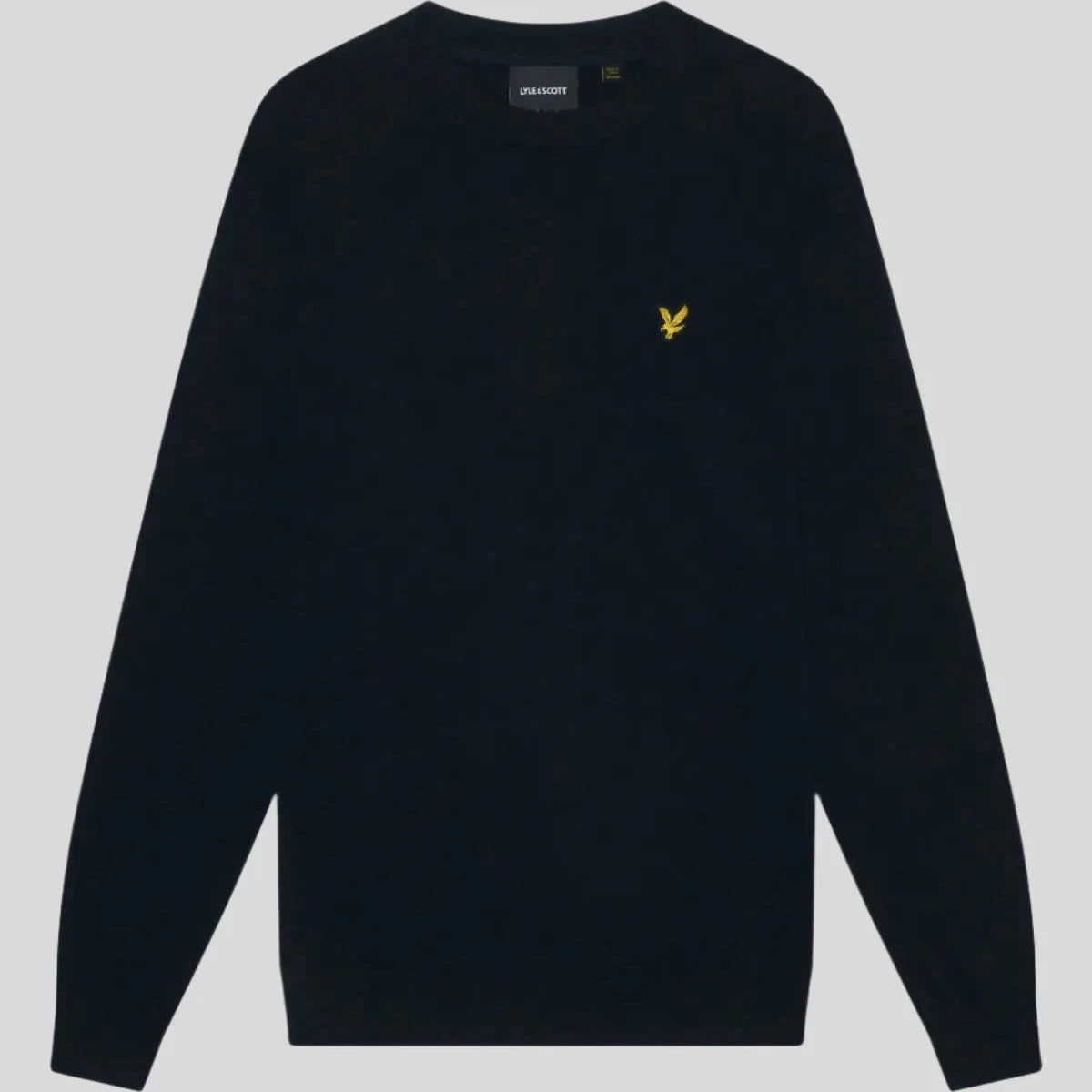 Cotton Merino Crew Neck Jumper Lyle & Scott - Dark Navy