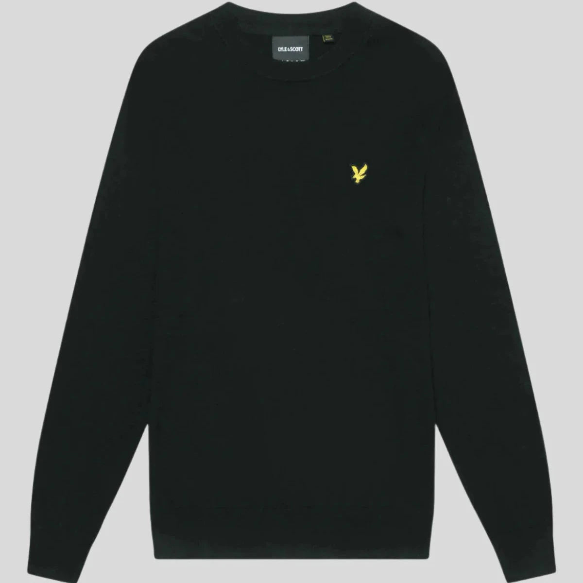 Cotton Merino Crew Neck Jumper Lyle & Scott - Jet Black