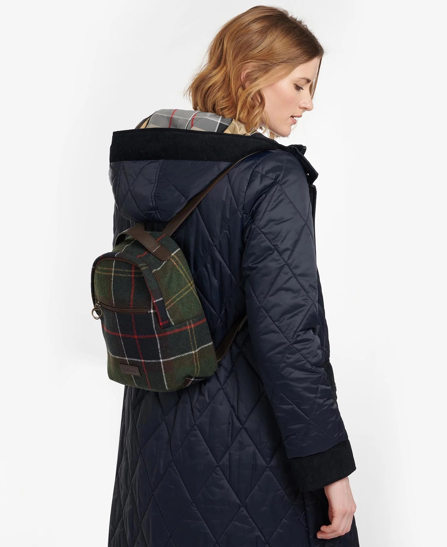 Caley Tartan Backpack Bag FW24 Barbour - Classic Tartan