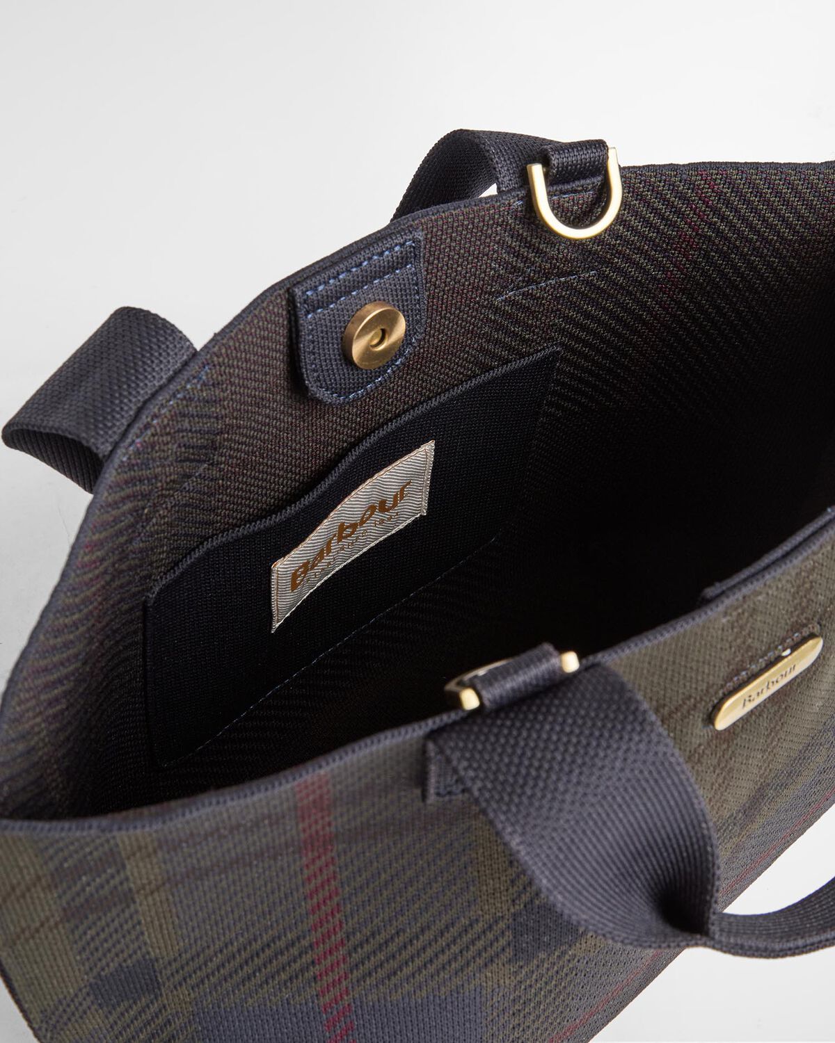 Barbour – Layla Tartan Mini Tote Bag – Shadow Classic Tartan