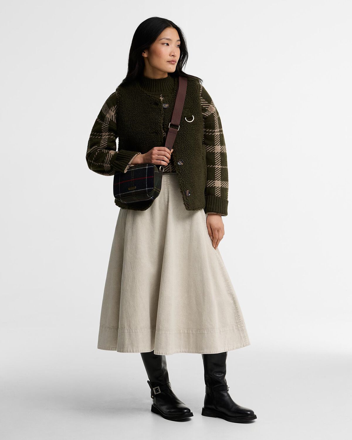 Barbour – Contin TTN Mini Crossbody Bag – Classic Tartan