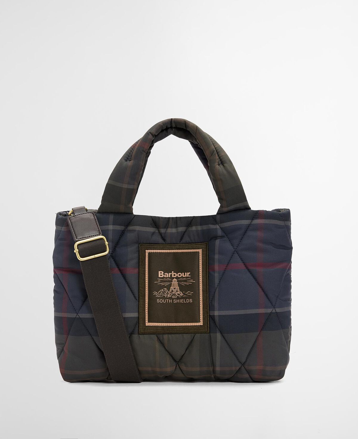 Barbour – TTN Arlene Mini Quilt Tote Bag – Shadow Classic Tartan