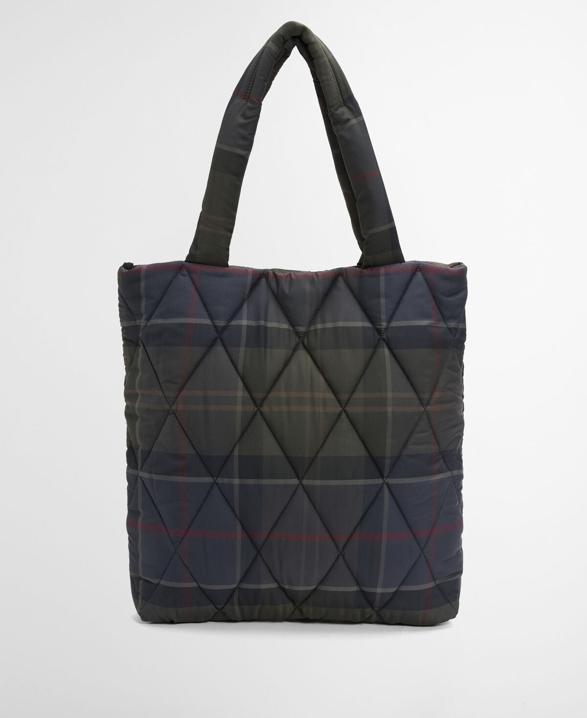 Barbour – Tartan Arlene Quilted Tote Bag – Shadow Classic Tartan