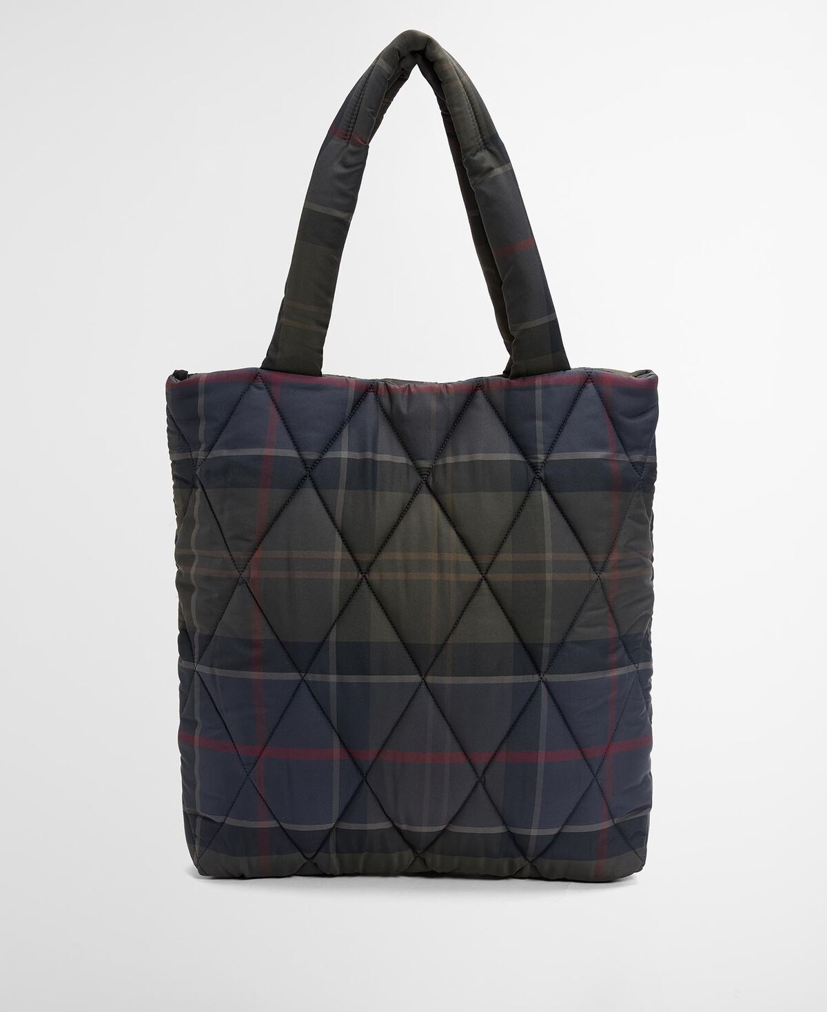 Barbour – Tartan Arlene Quilted Tote Bag – Shadow Classic Tartan
