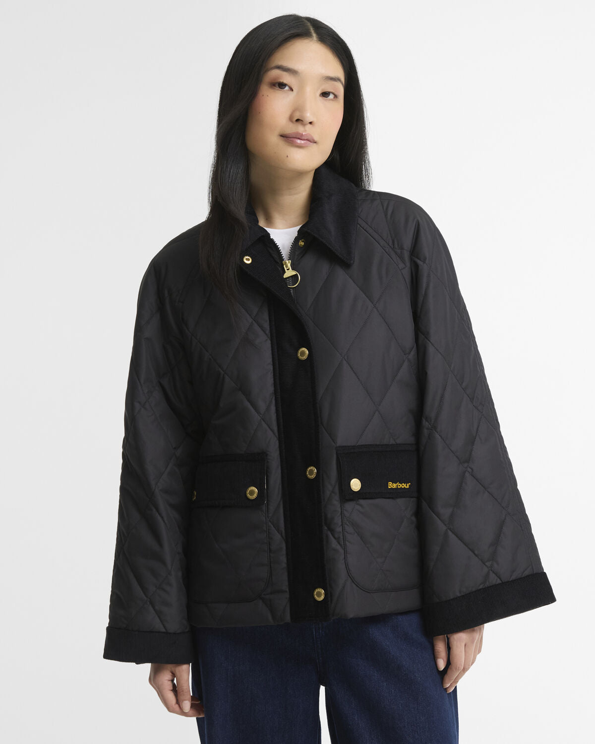 Barbour – Kilnwick Quilted Jacket (Donna) – Black/Ancient