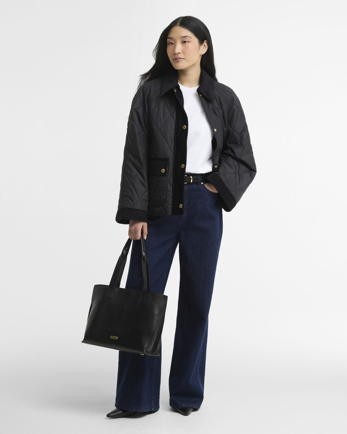 Barbour – Kilnwick Quilted Jacket (Donna) – Black/Ancient