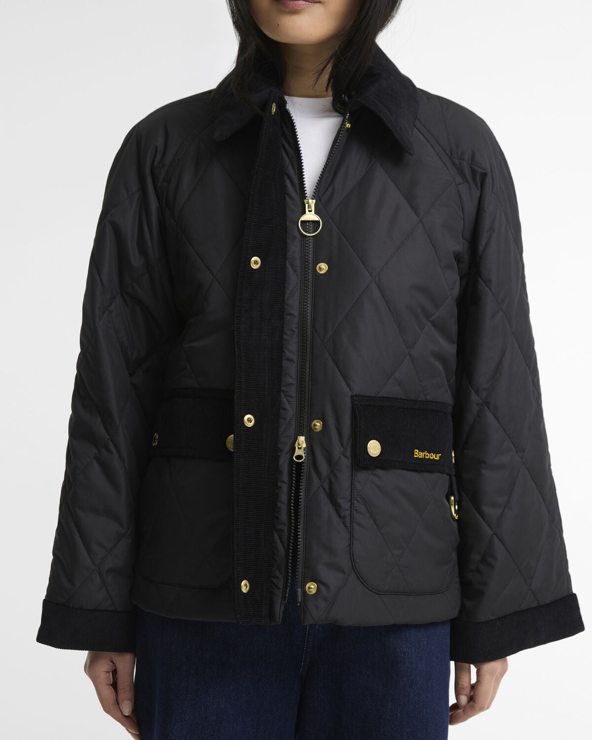Barbour – Kilnwick Quilted Jacket (Donna) – Black/Ancient