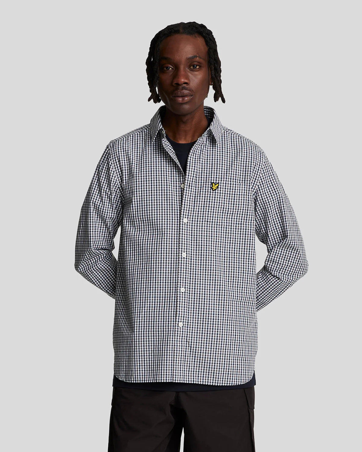 Checked Gingham Shirt Lyle & Scott - White / Dark Navy