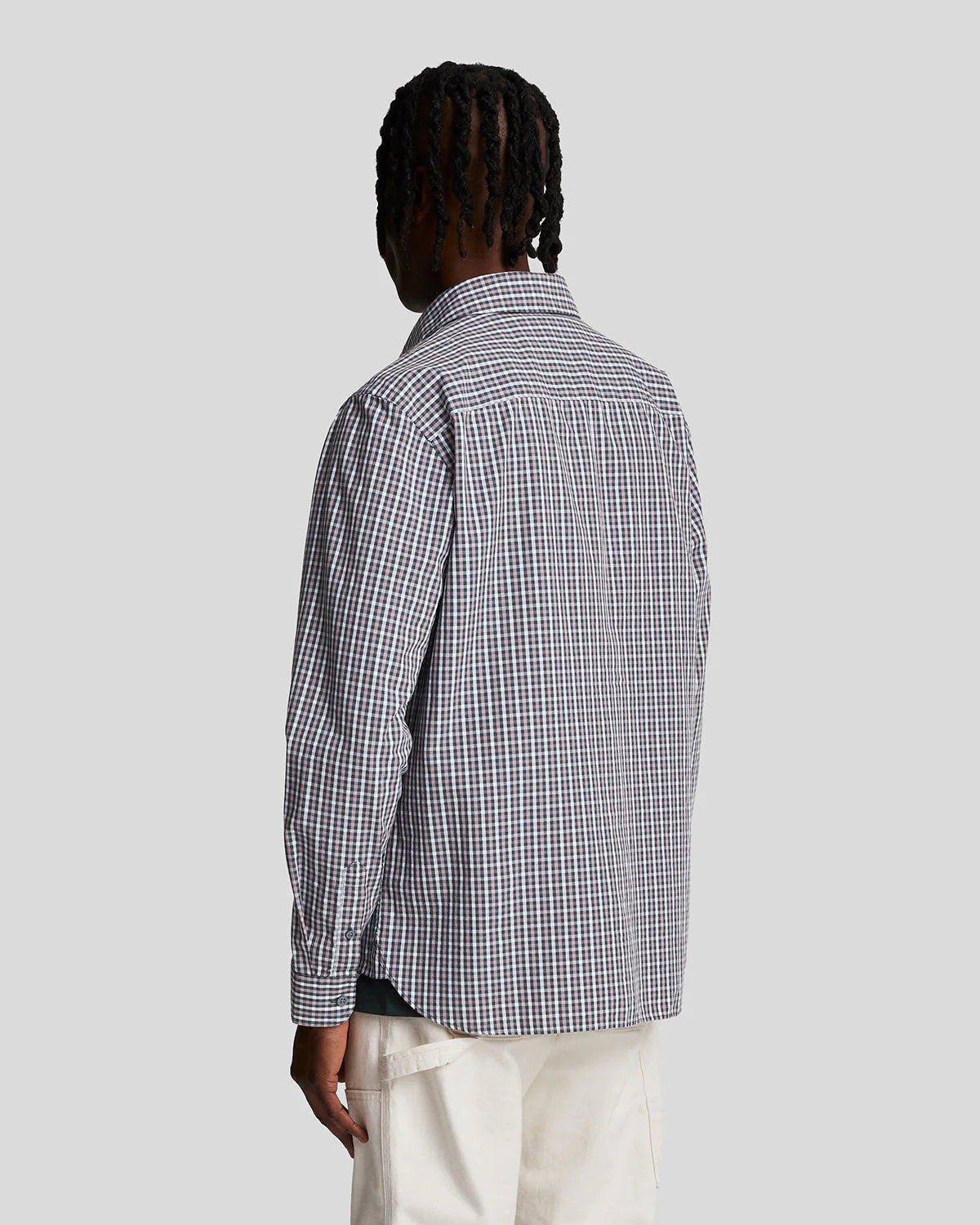 Checked Gingham Shirt Lyle & Scott - Argyle Teal / Mountain Thistle