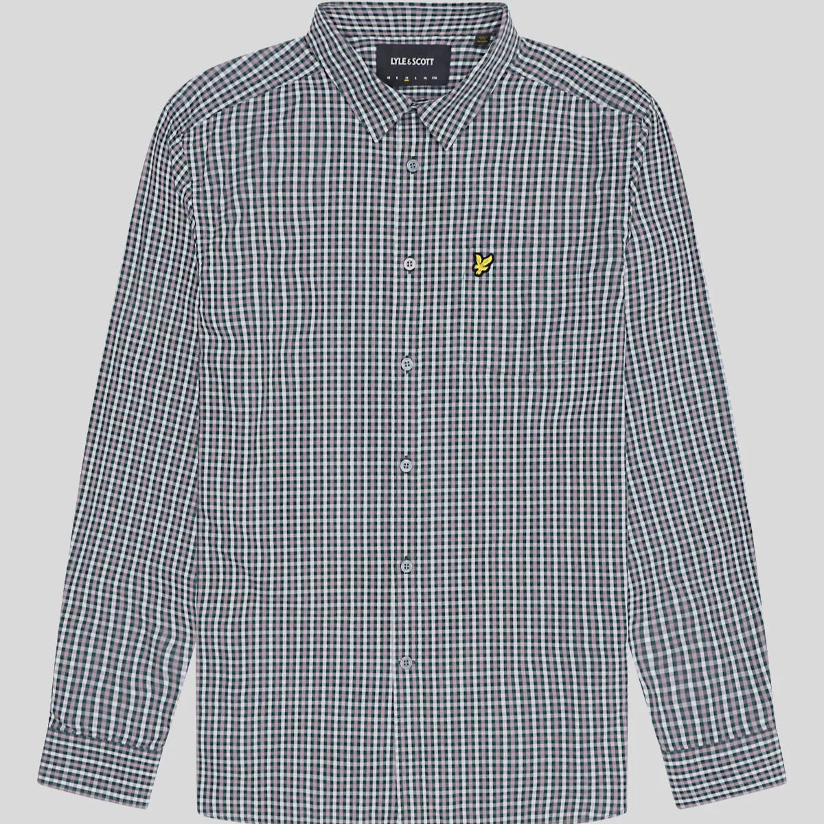 Checked Gingham Shirt Lyle & Scott - Argyle Teal / Mountain Thistle