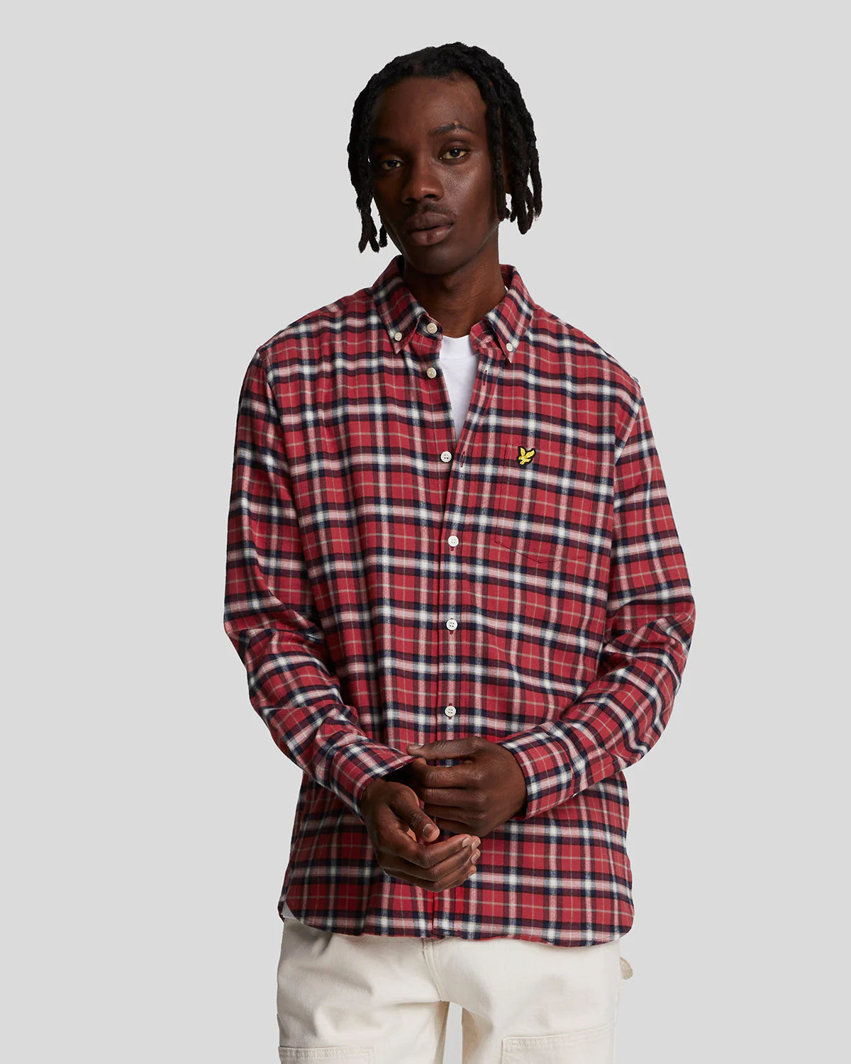 Check Flannel Shirt Lyle & Scott - Borders Red