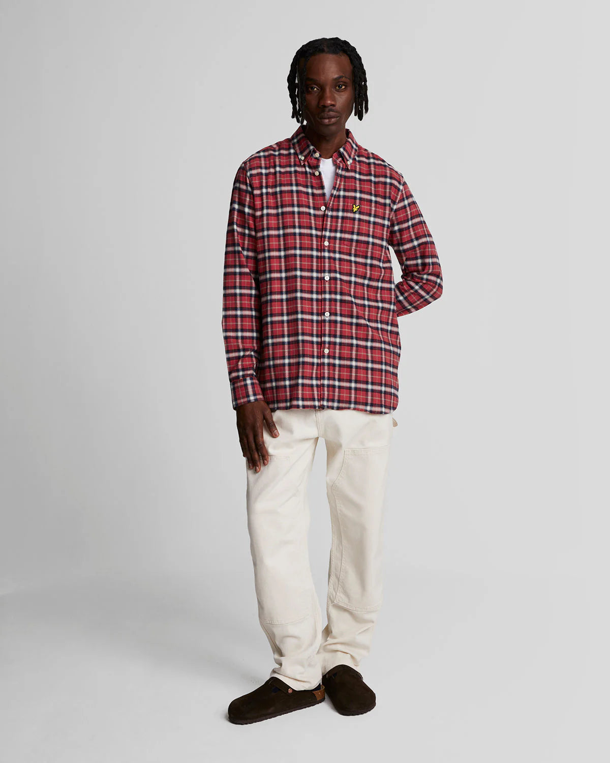 Check Flannel Shirt Lyle & Scott - Borders Red