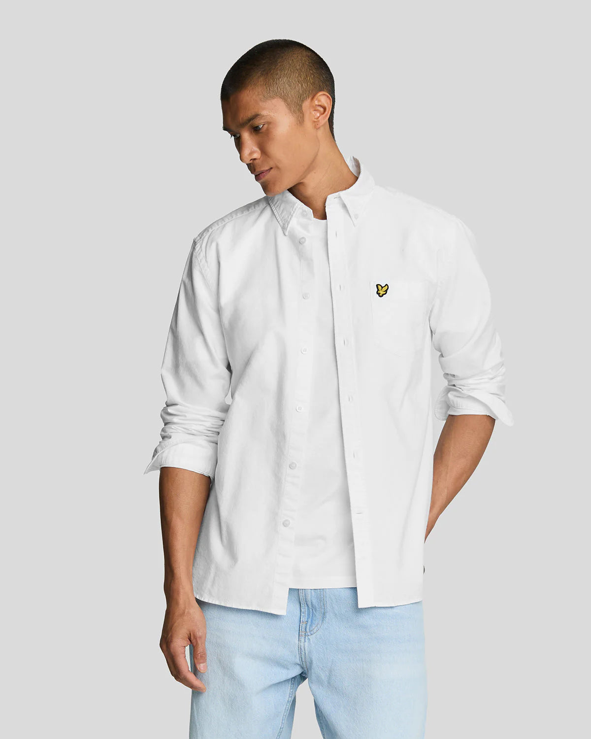 Plain Oxford Shirt Lyle & Scott - White