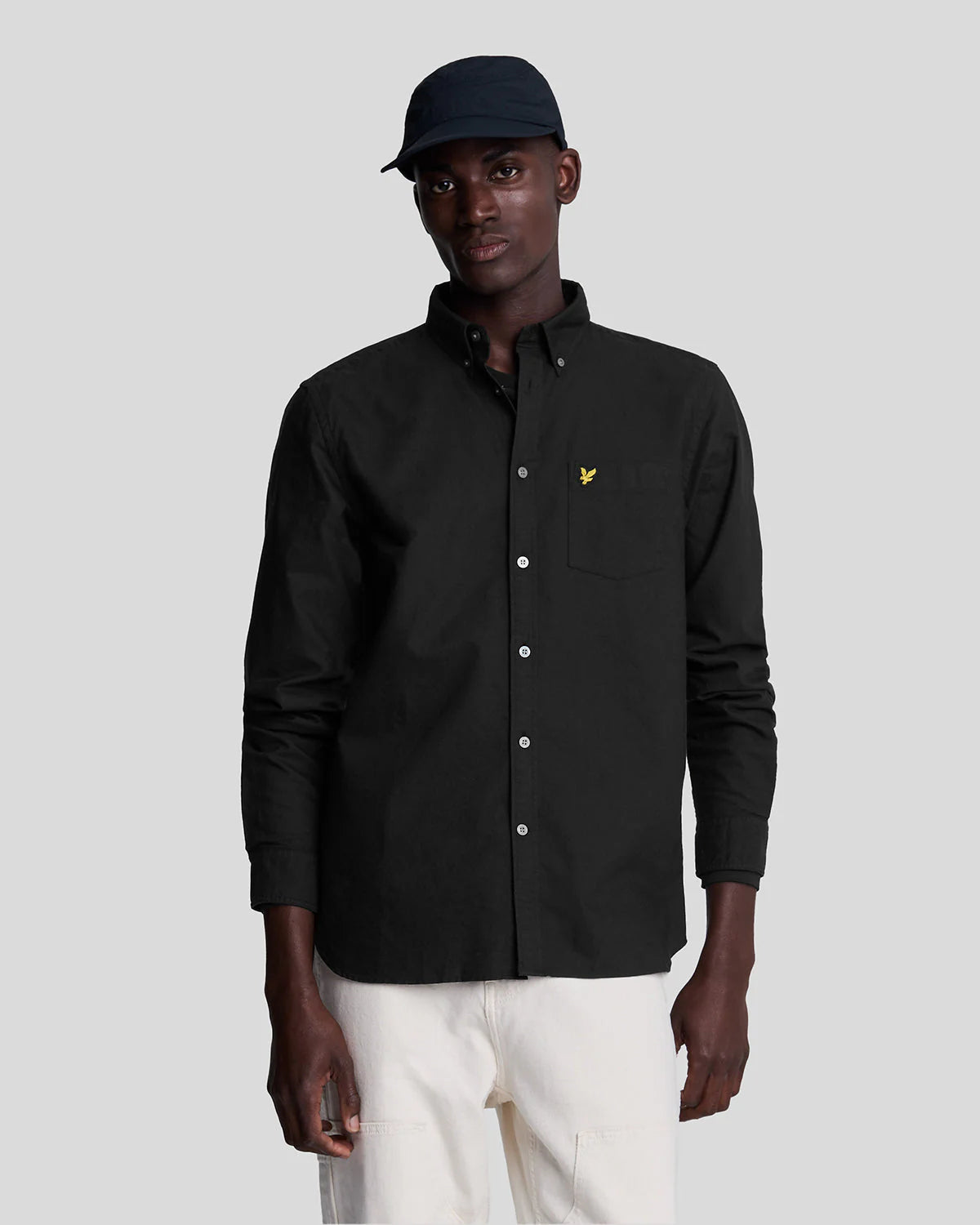 Plain Oxford Shirt Lyle & Scott - Black