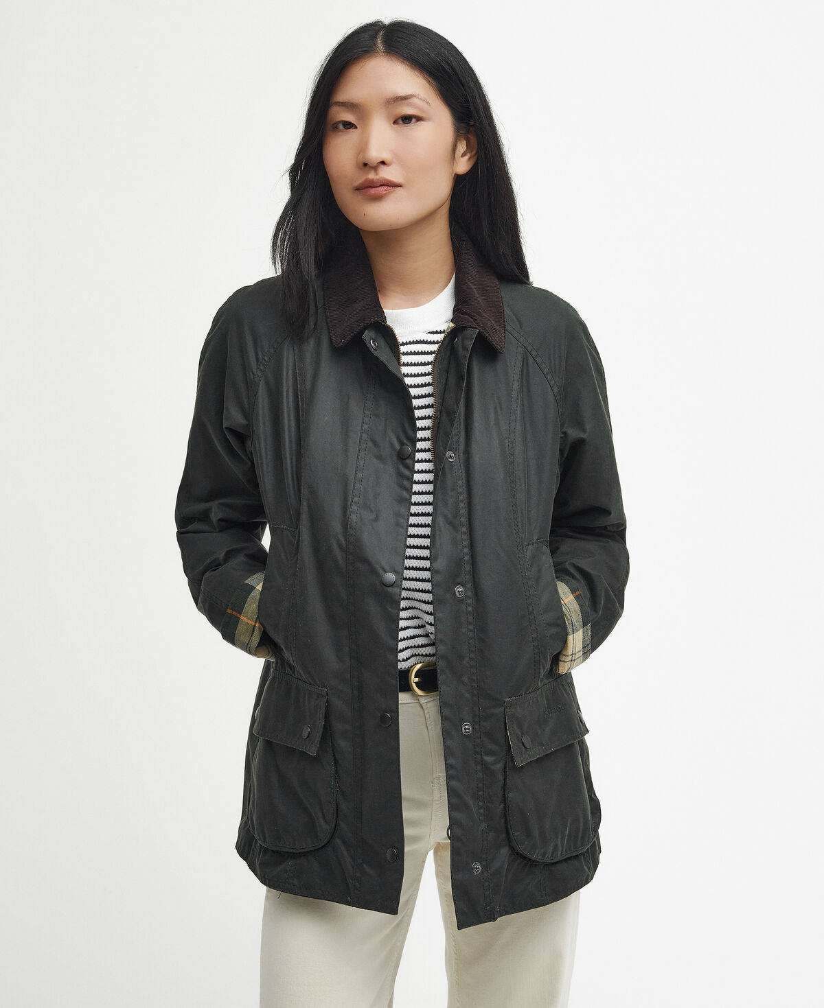 Barbour – Beadnell Wax Jacket (Donna) – Sage