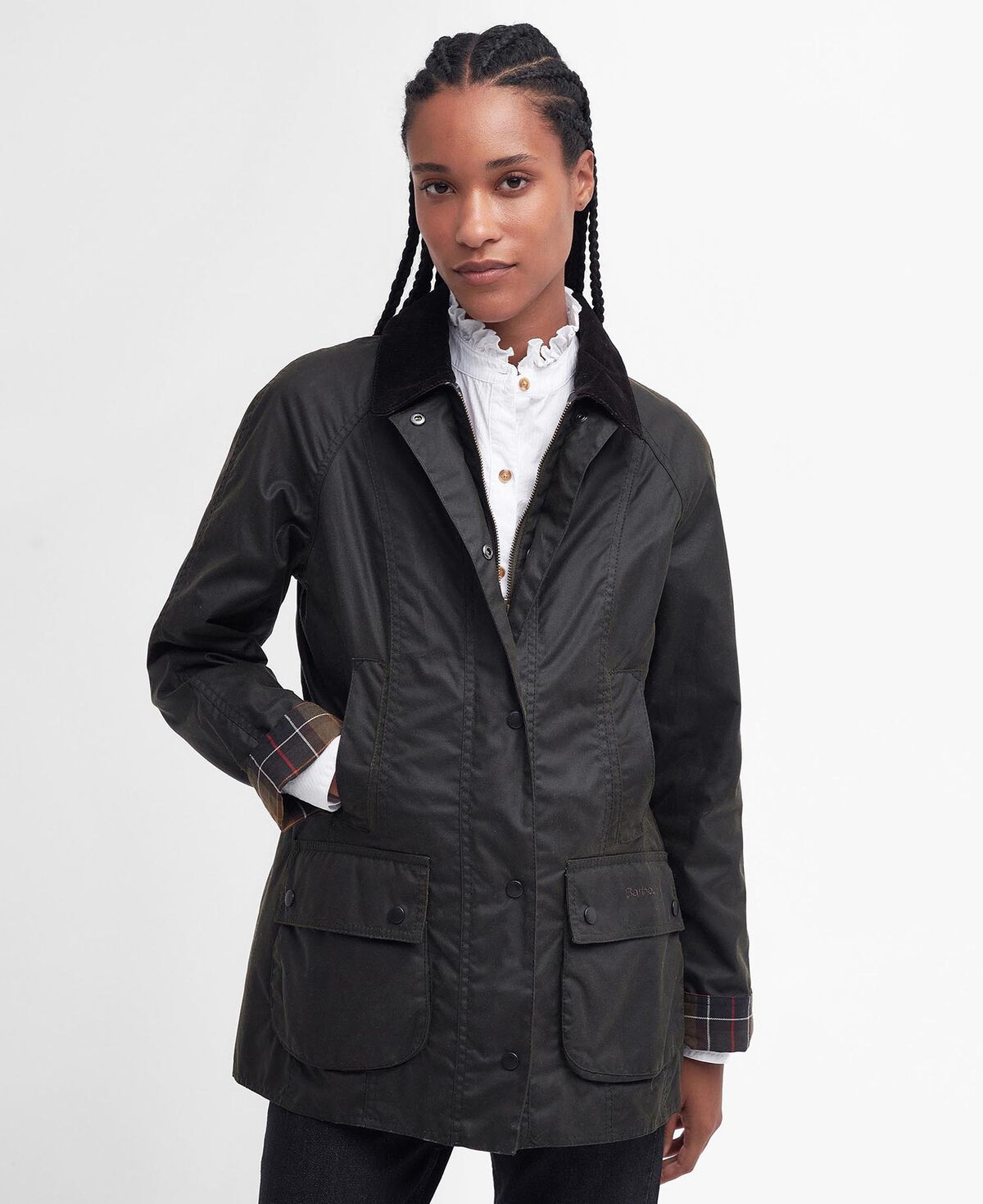 Barbour – Classic Beadnell Wax Jacket (Donna) – Olive