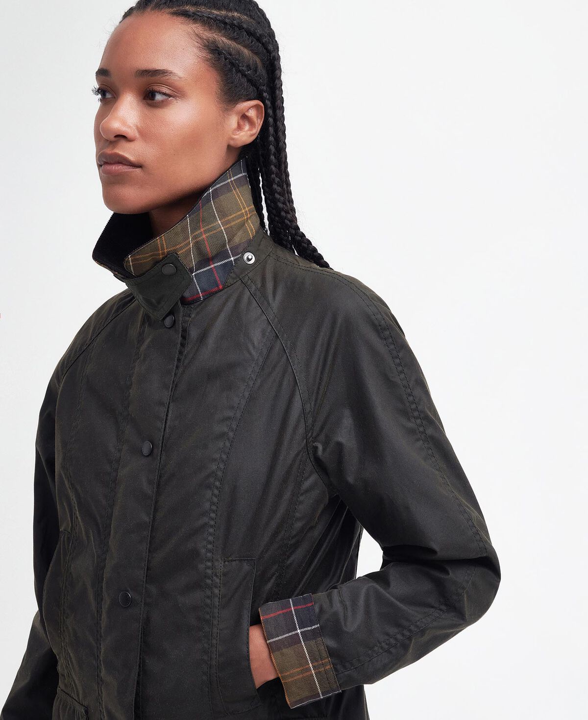 Barbour – Classic Beadnell Wax Jacket (Donna) – Olive