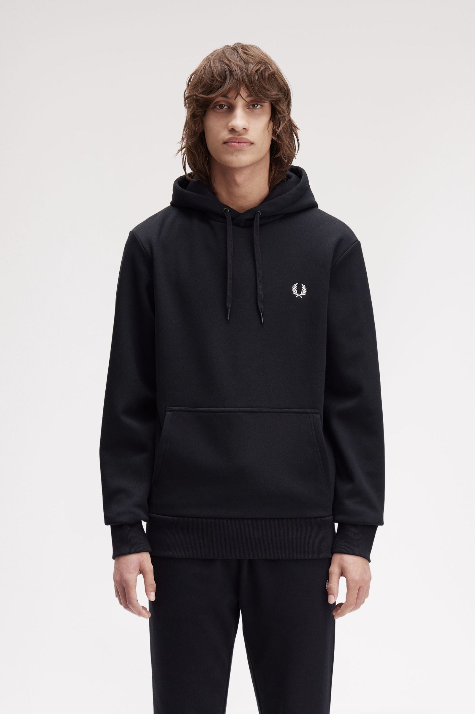 Bold Branding Hooded Sweatshirt Fred Perry AW25 - Black