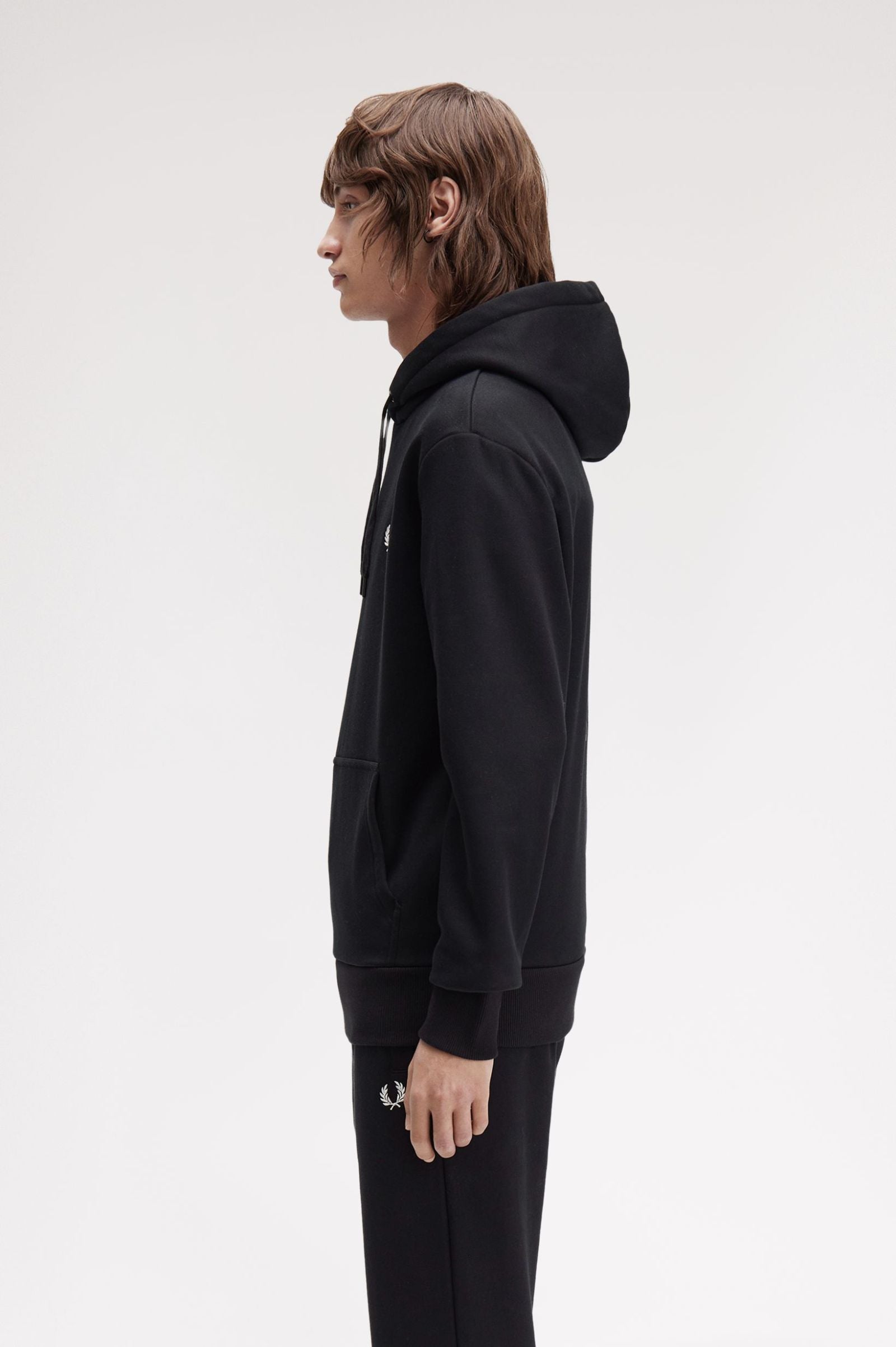 Bold Branding Hooded Sweatshirt Fred Perry AW25 - Black