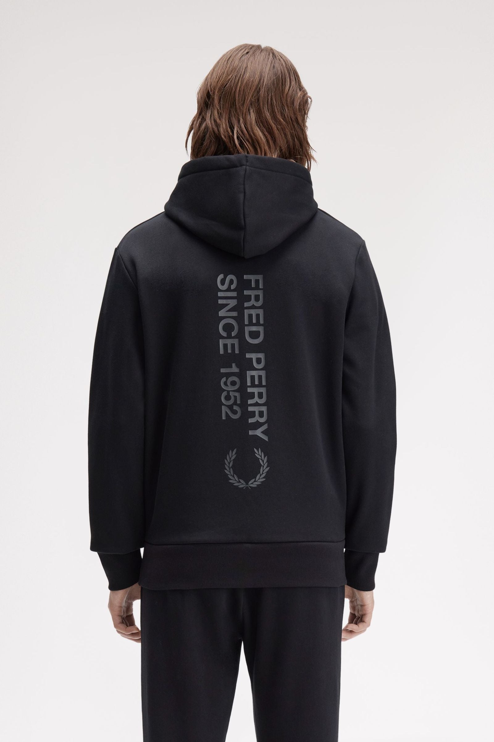 Bold Branding Hooded Sweatshirt Fred Perry AW25 - Black