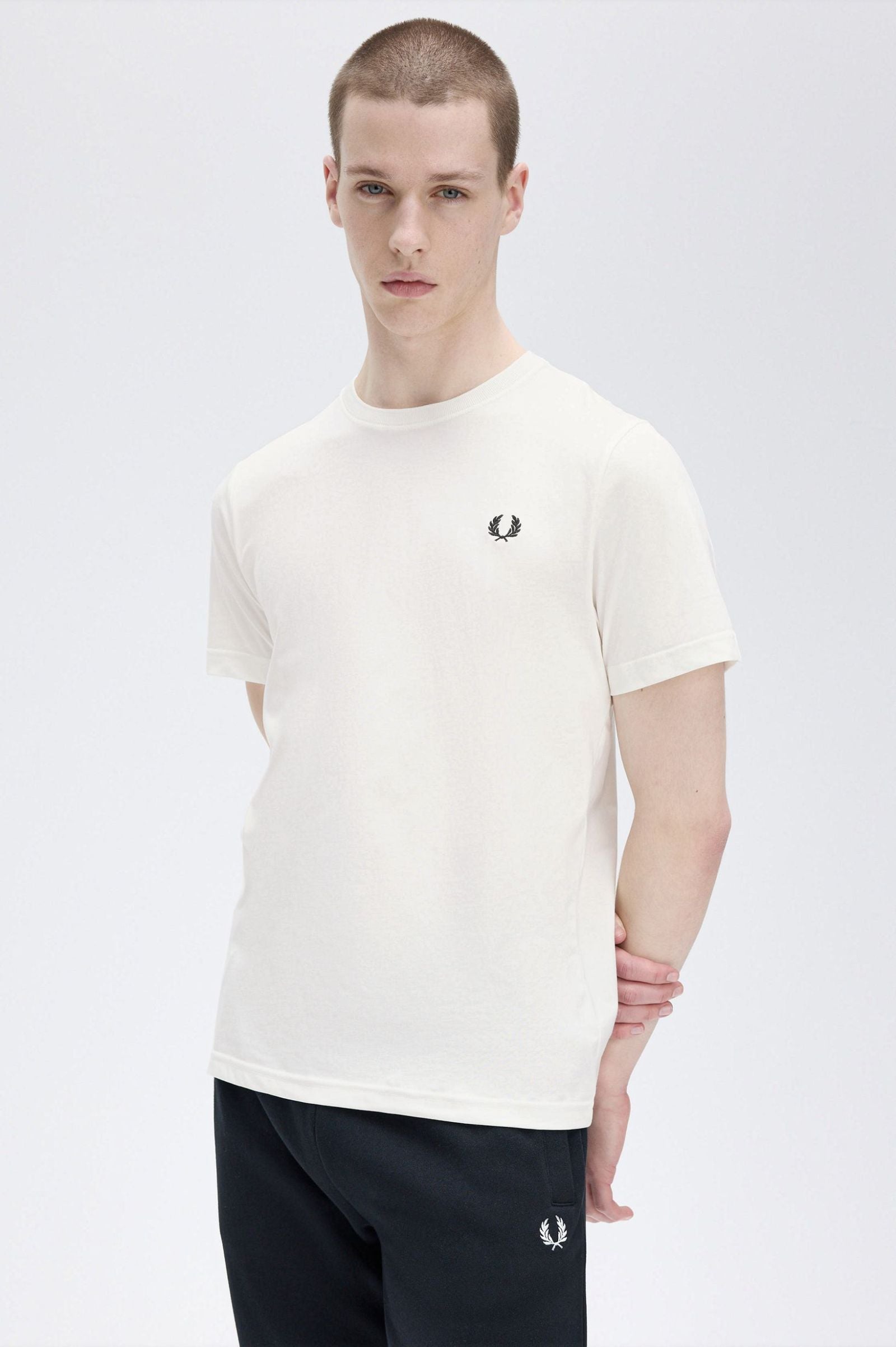 FP Crew Neck T-Shirt Fred Perry - Snow White