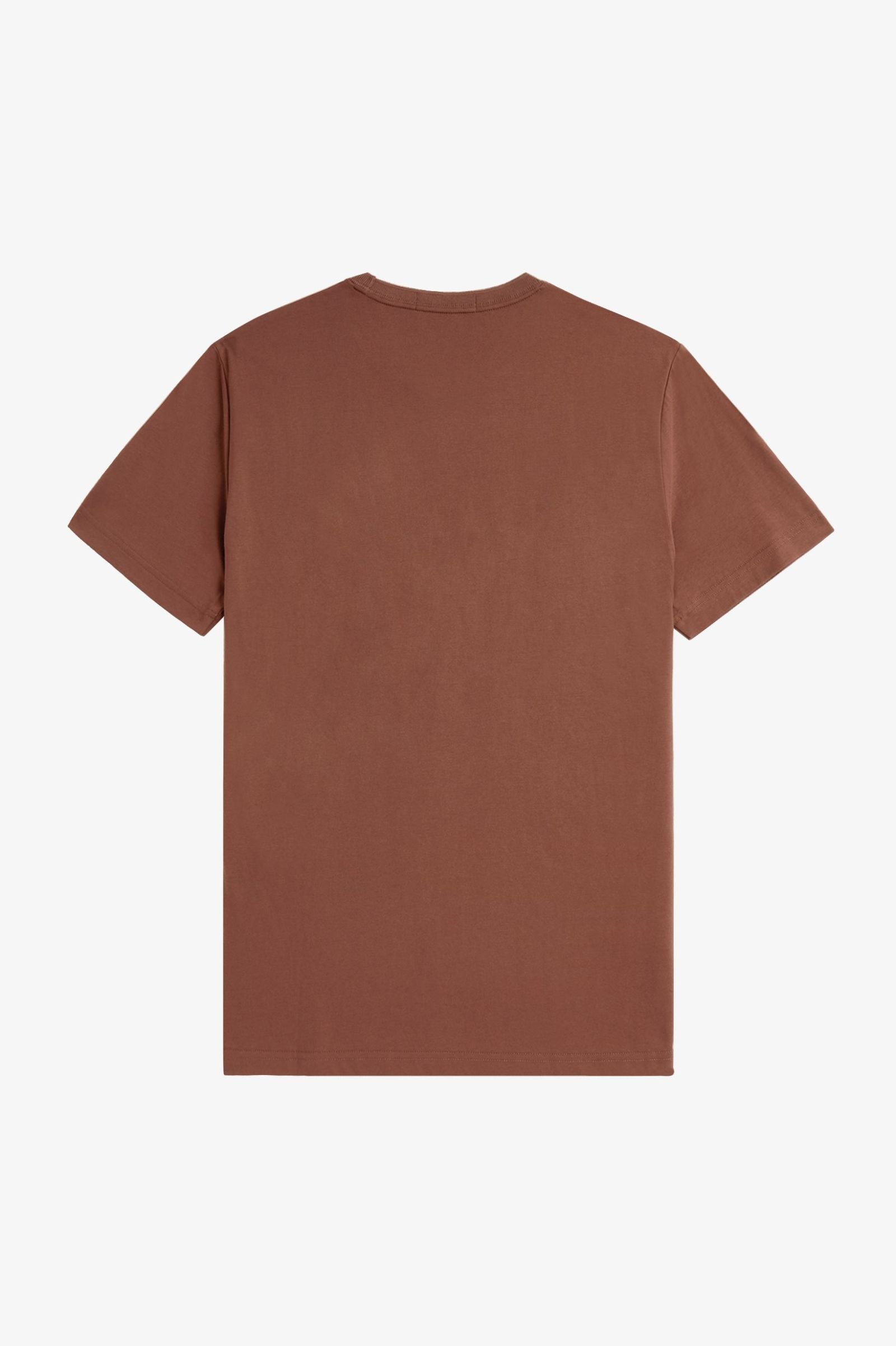 FP Crew Neck T-Shirt Fred Perry - Whisky Brown / Porridge Marl