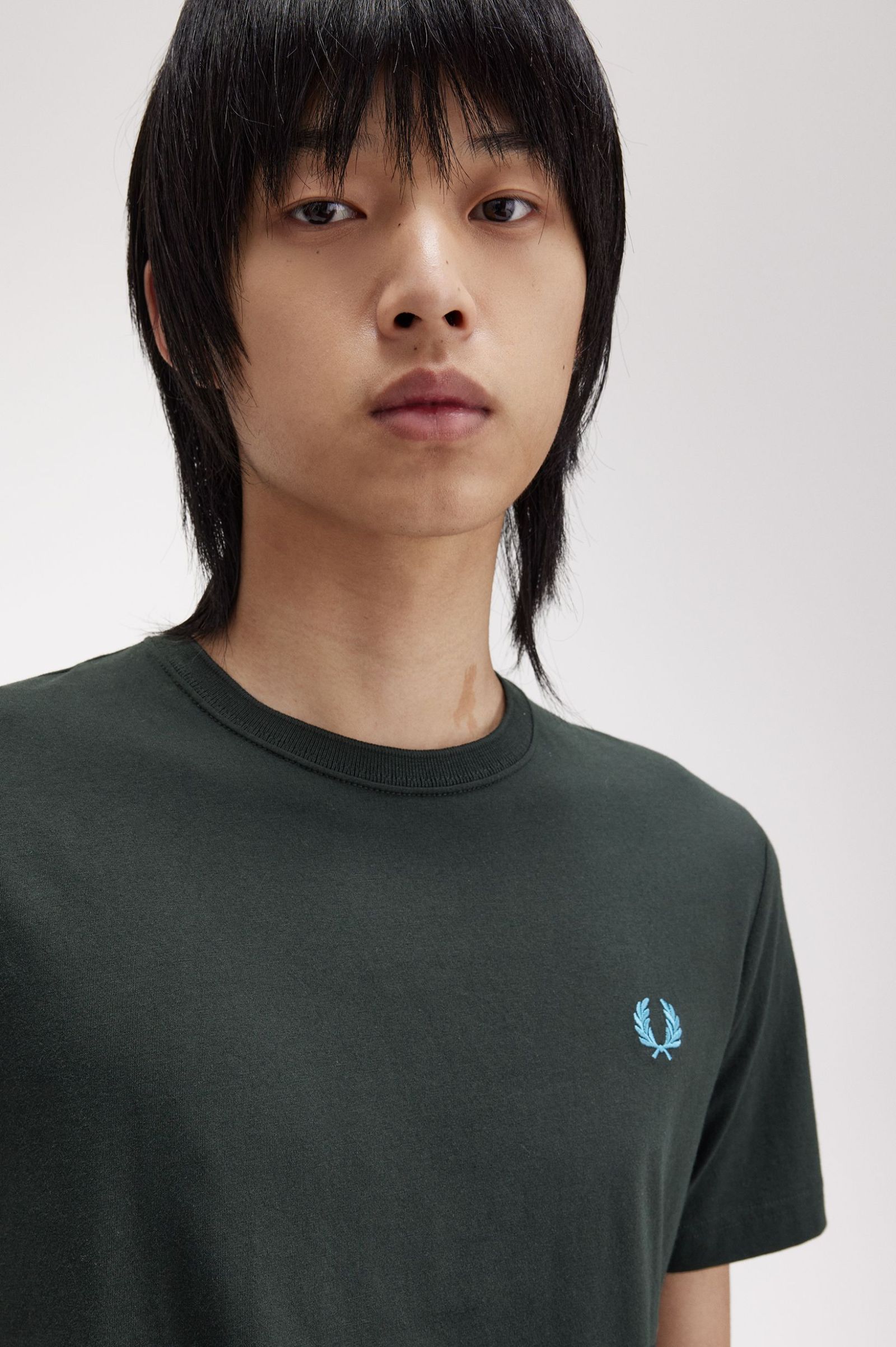 FP Crew Neck T-Shirt Fred Perry - Nightgreen / Ocean