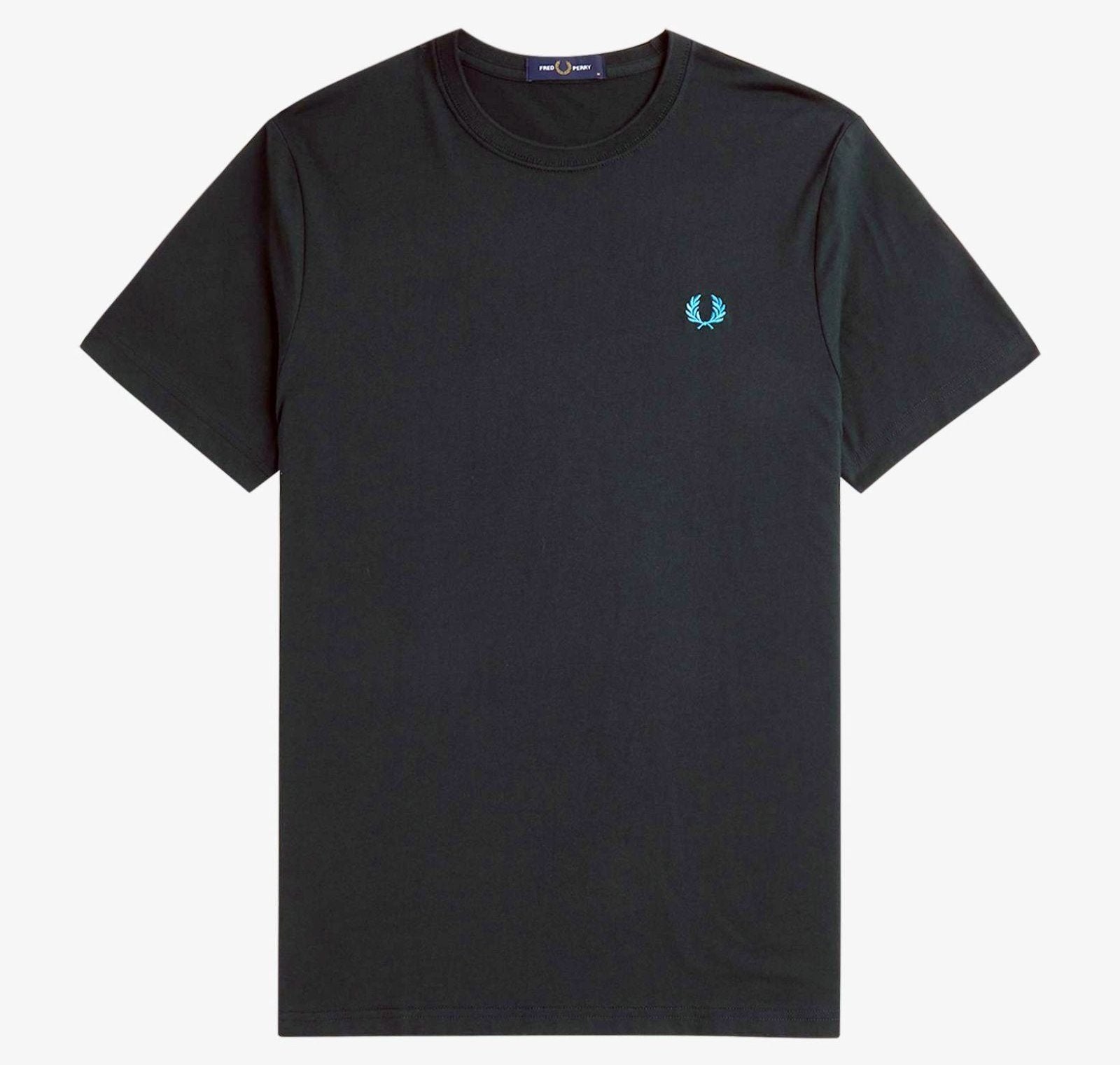 FP Crew Neck T-Shirt Fred Perry - Nightgreen / Ocean