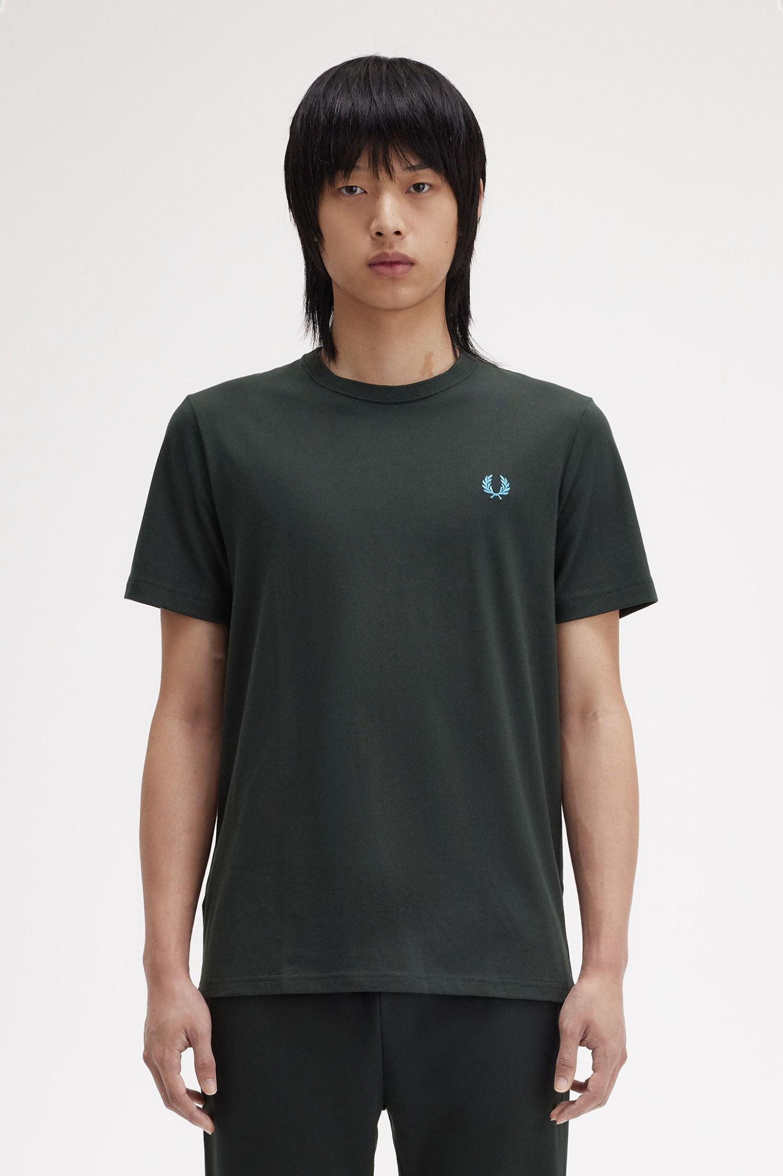 FP Crew Neck T-Shirt Fred Perry - Nightgreen / Ocean