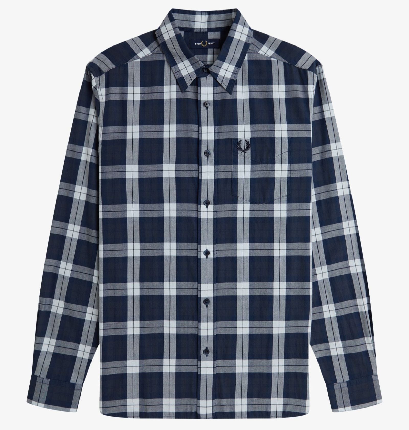 Tartan Twill Shirt Fred Perry AW25 - Dark Airforce