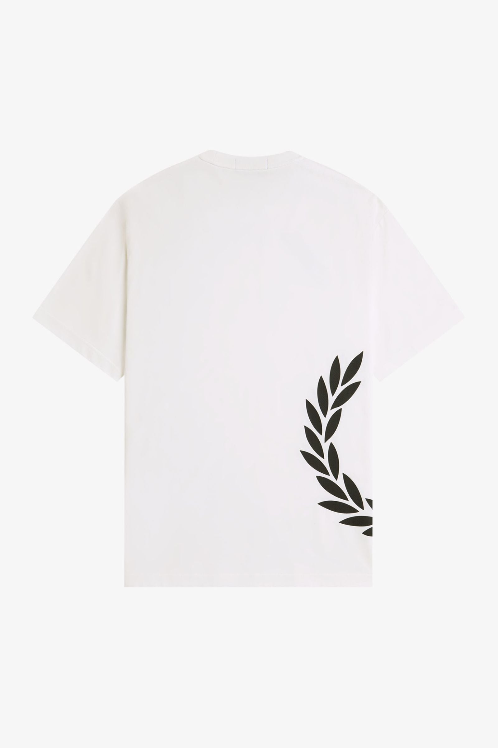 Fred Perry Textured Laurel Wreath T-Shirt - Snow White