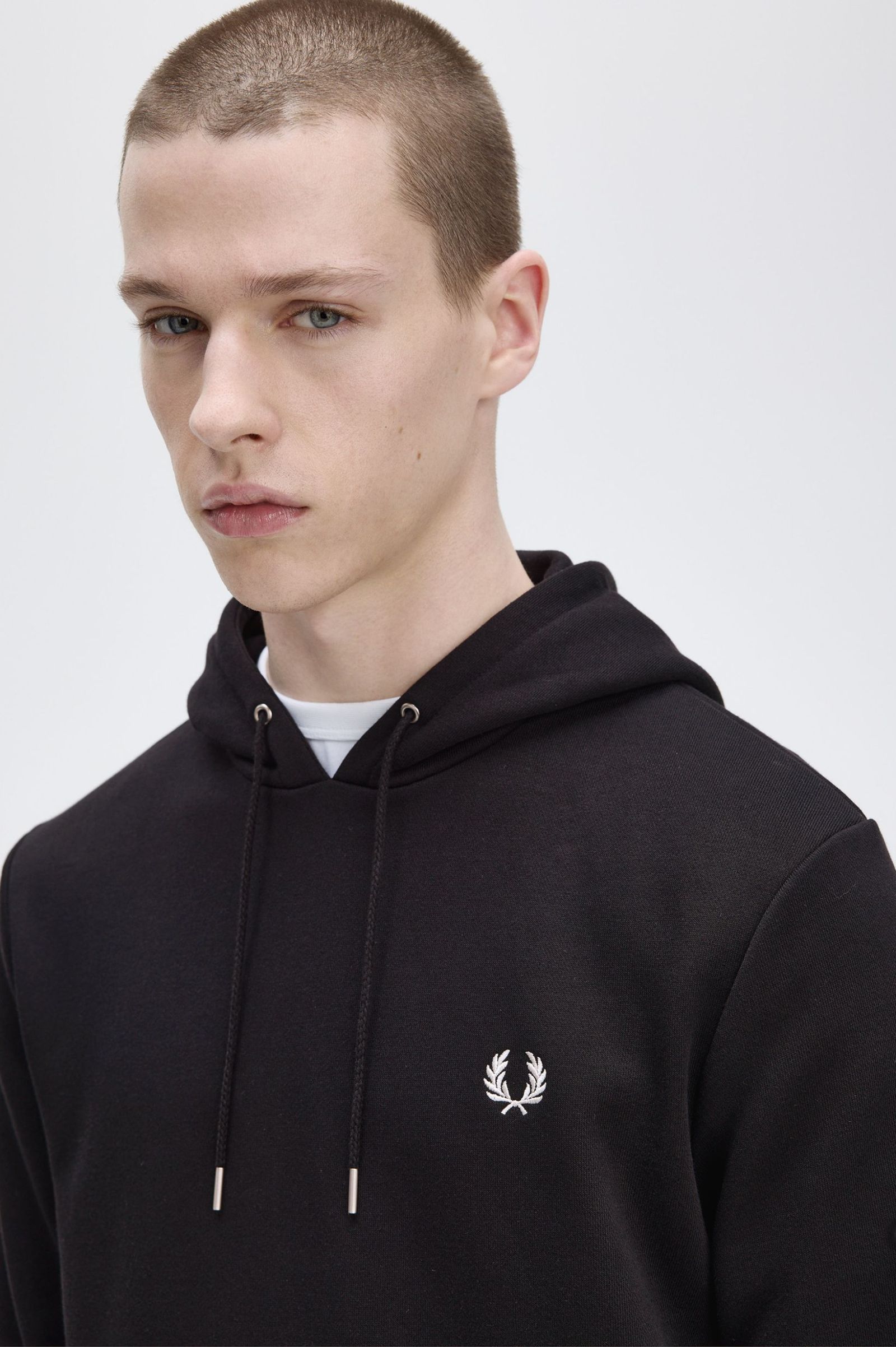 FP Tipped Hooded Sweatshirt Fred Perry - Black