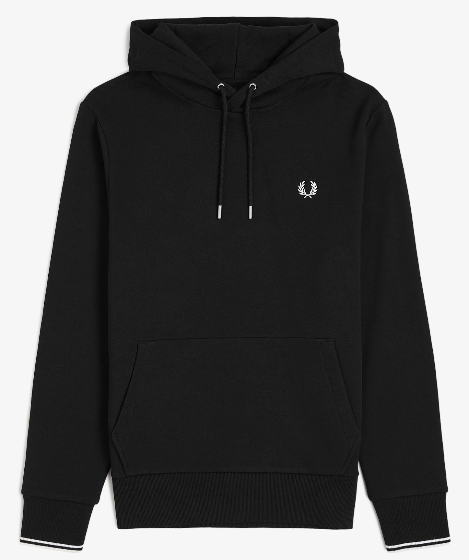 FP Tipped Hooded Sweatshirt Fred Perry - Black