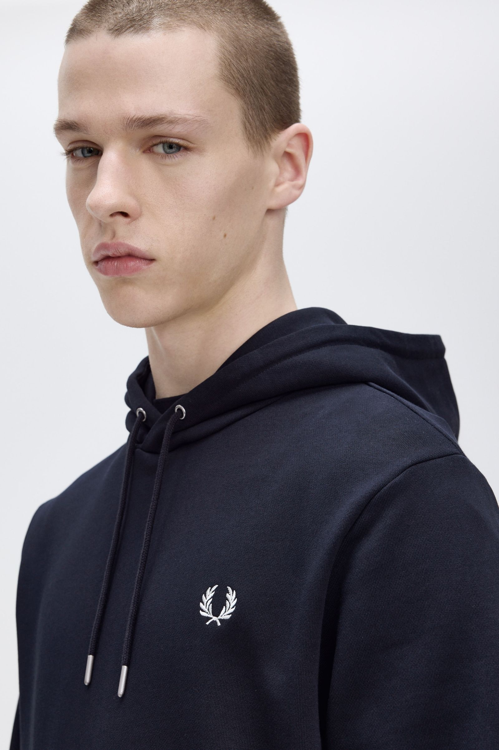 FP Tipped Hooded Sweatshirt Fred Perry - Navy