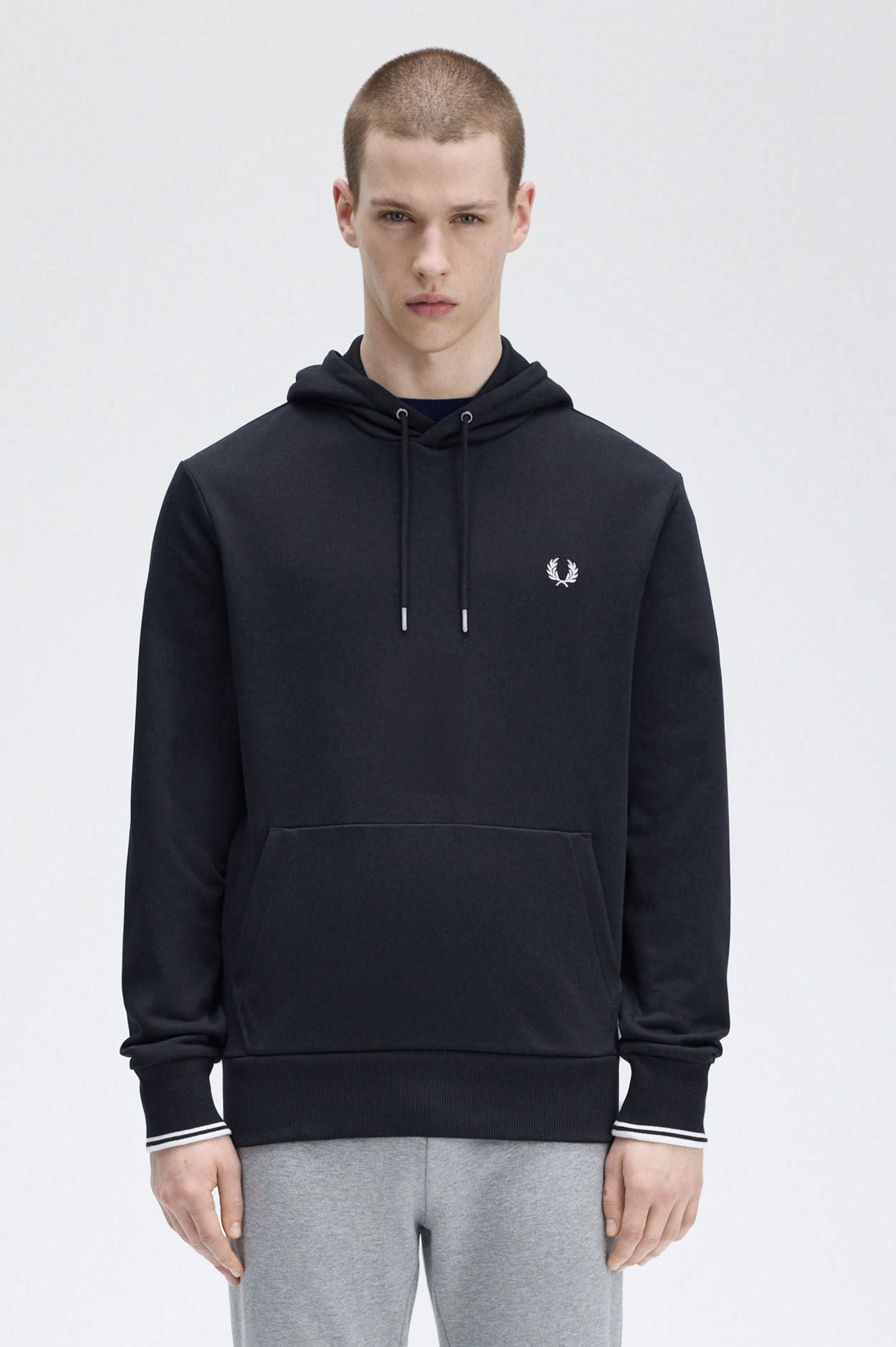 FP Tipped Hooded Sweatshirt Fred Perry - Navy