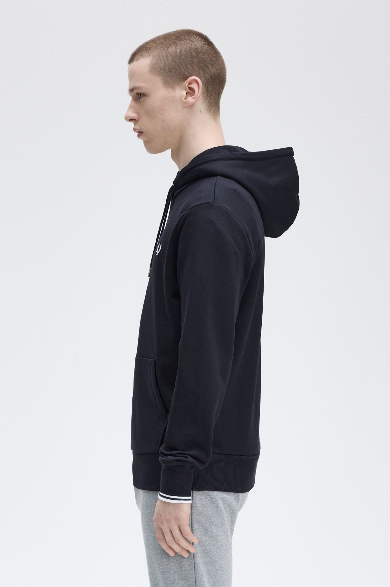 FP Tipped Hooded Sweatshirt Fred Perry - Navy