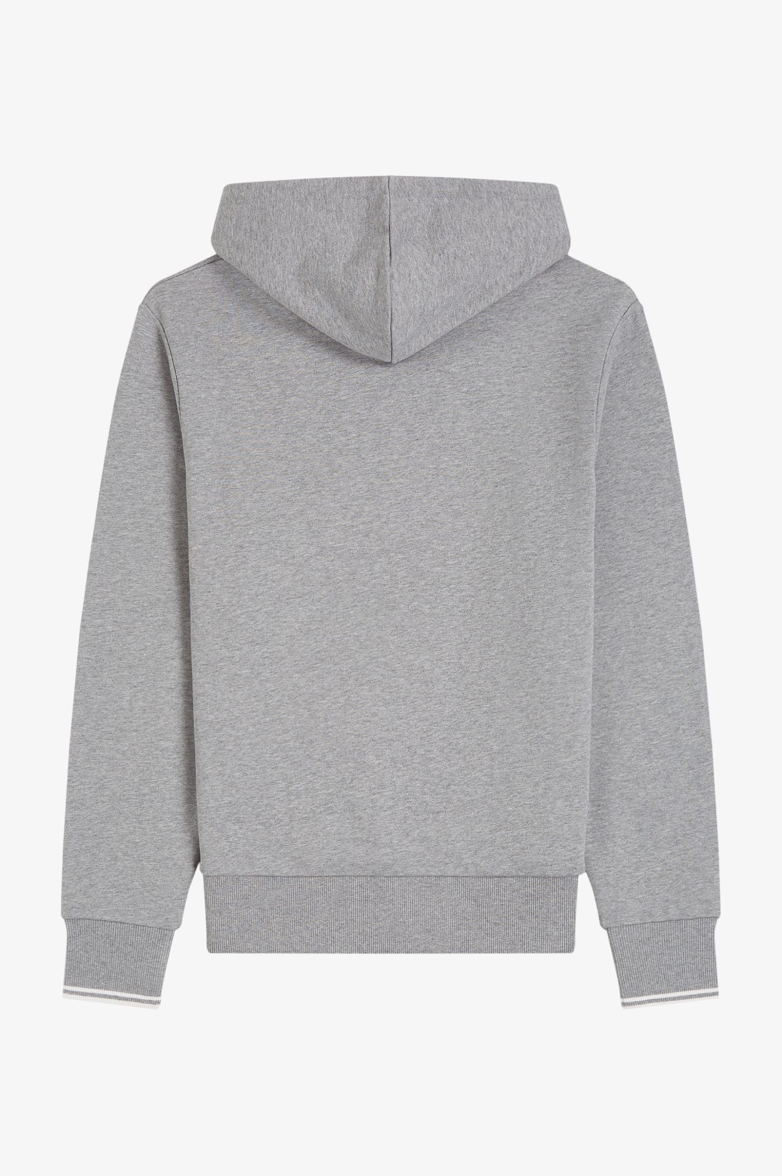 FP Tipped Hooded Sweatshirt Fred Perry - Steel Marl