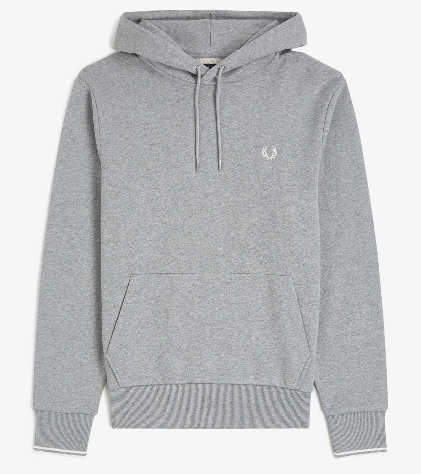 FP Tipped Hooded Sweatshirt Fred Perry - Steel Marl