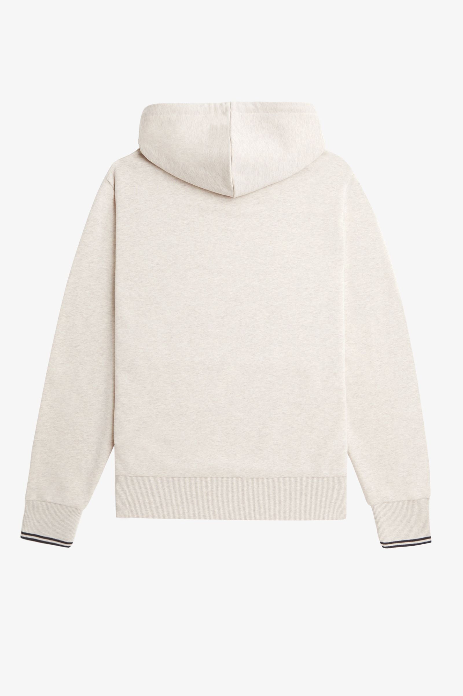 Tipped Hooded Sweatshirt Fred Perry AW25 - Porridge Marl / Anchor Grey