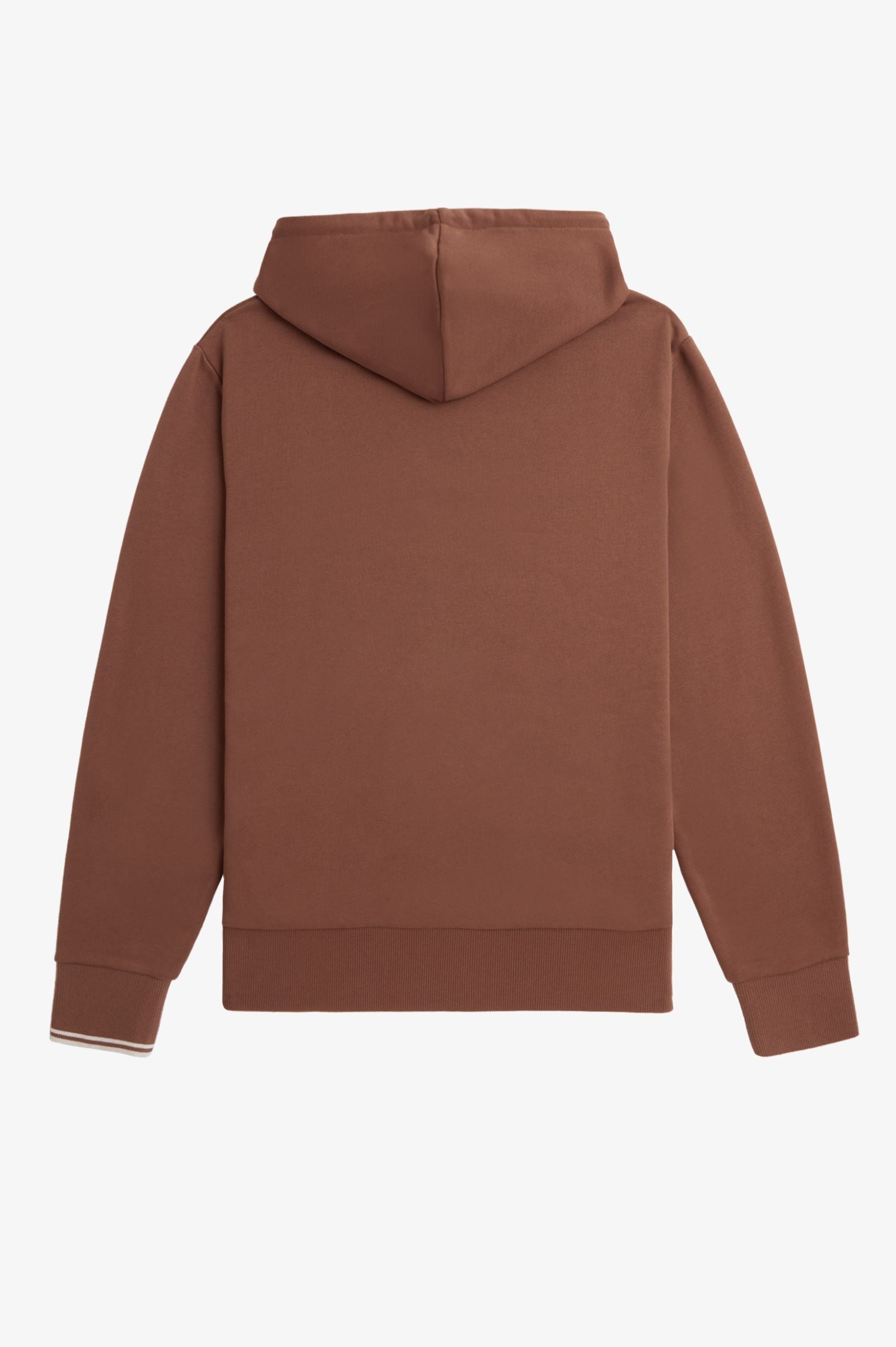 FP Tipped Hooded Sweatshirt Fred Perry - Whisky Brown / Porridge Marl