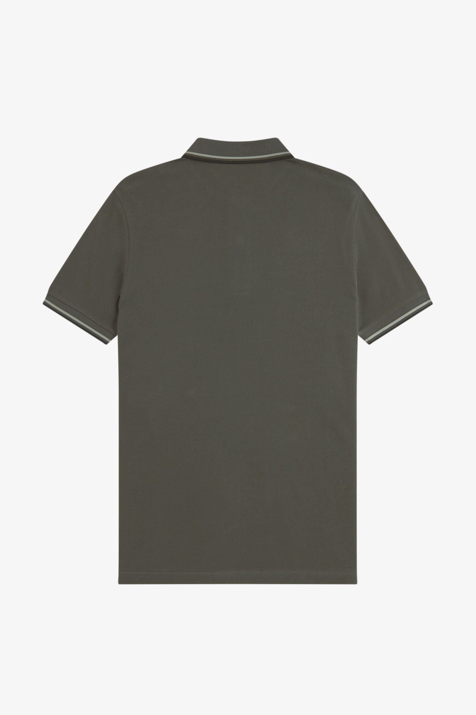 Fred Perry Twin Tipped Fred Perry Shirt - Field Green / Seagrass / Black