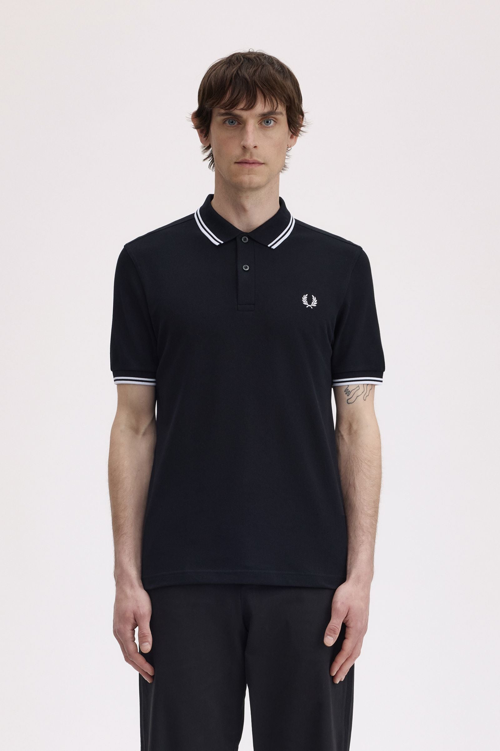 Fred Perry Twin Tipped Fred Perry Shirt - Black