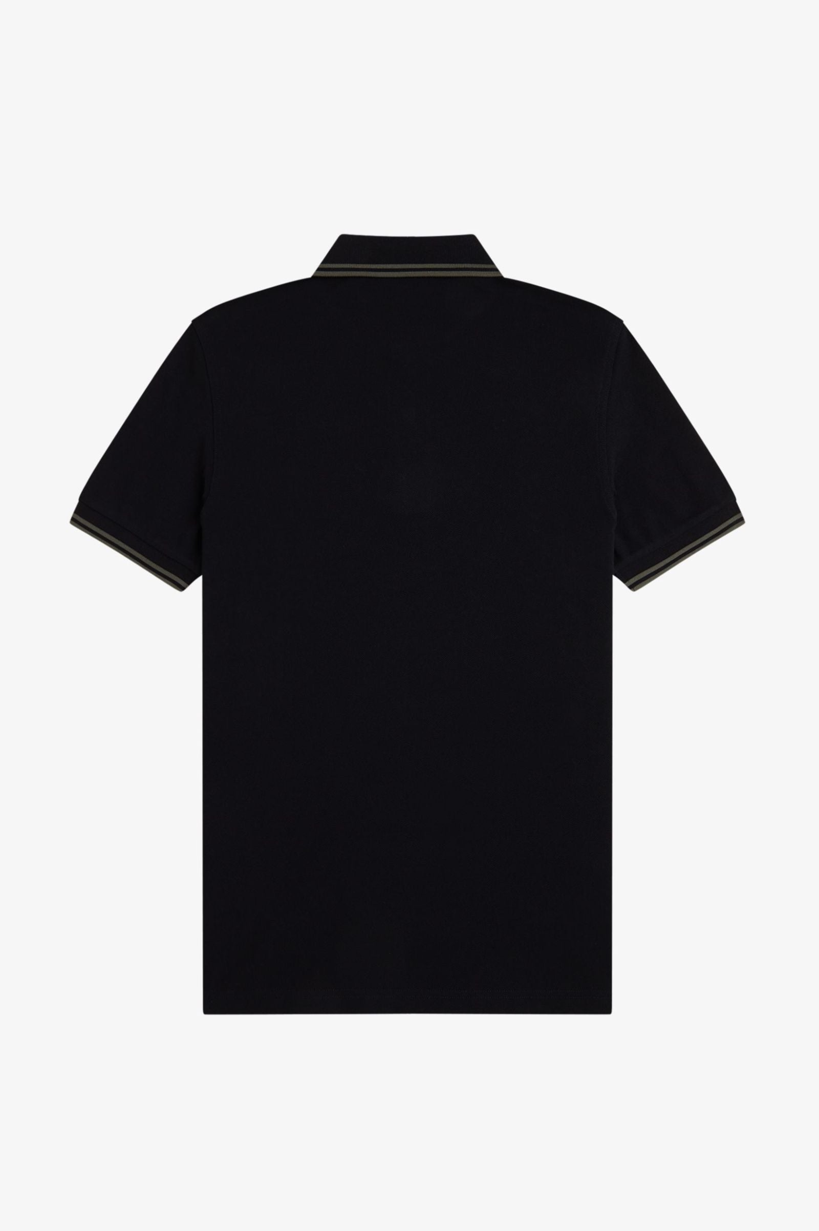 Fred Perry Twin Tipped Fred Perry Shirt - Black / Field Green / Field Green