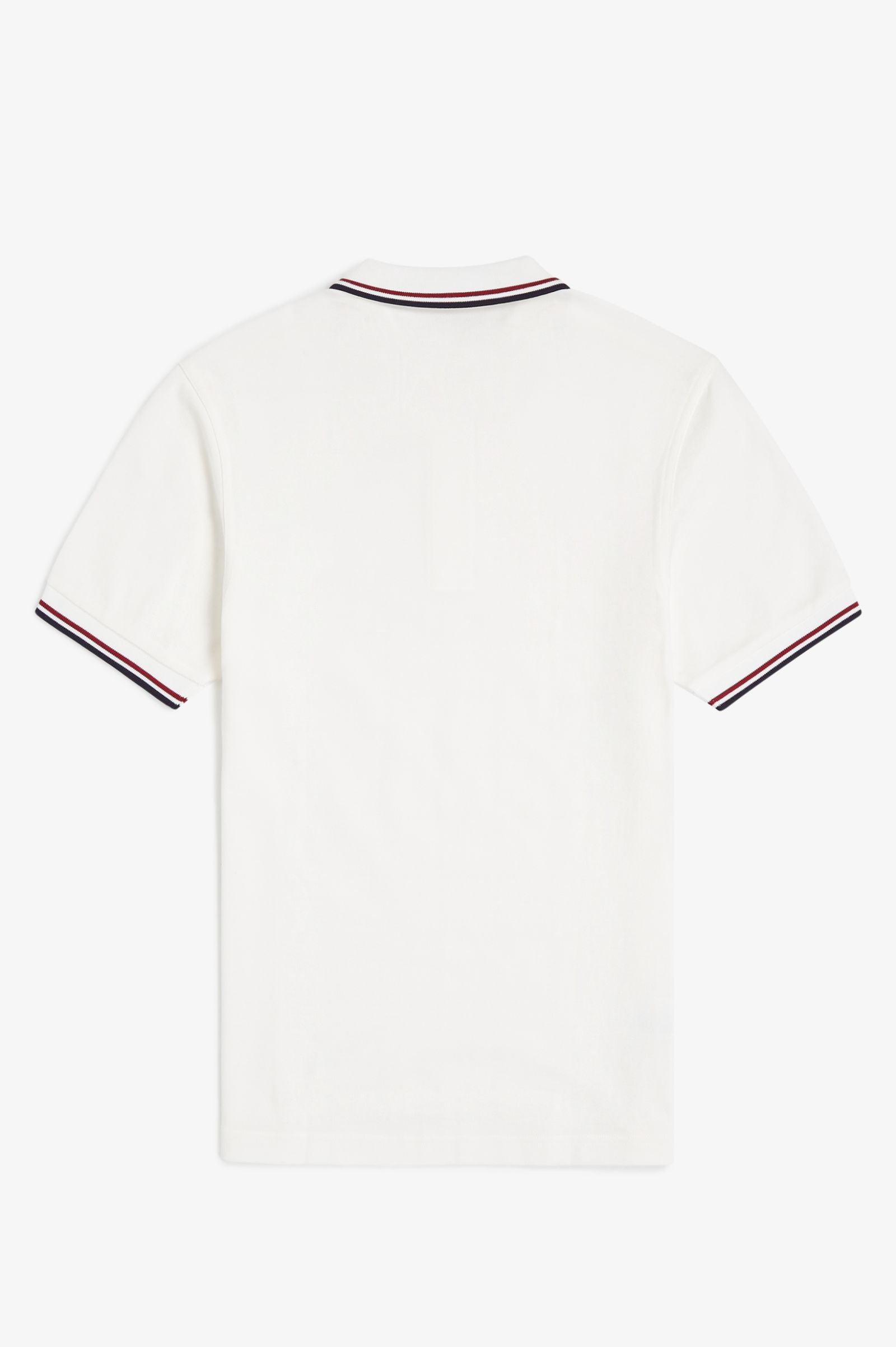 Fred Perry Twin Tipped Fred Perry Shirt - Snow White / Burnt Red / Navy