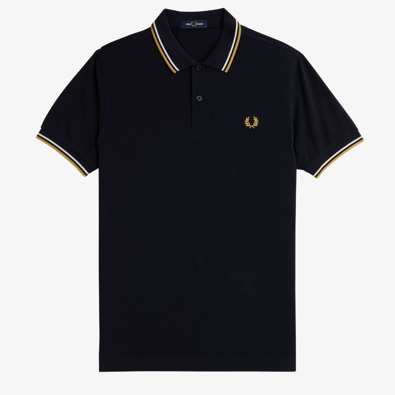 FP Twin Tipped Fred Perry Polo Shirt - Navy / Ecru / Honey