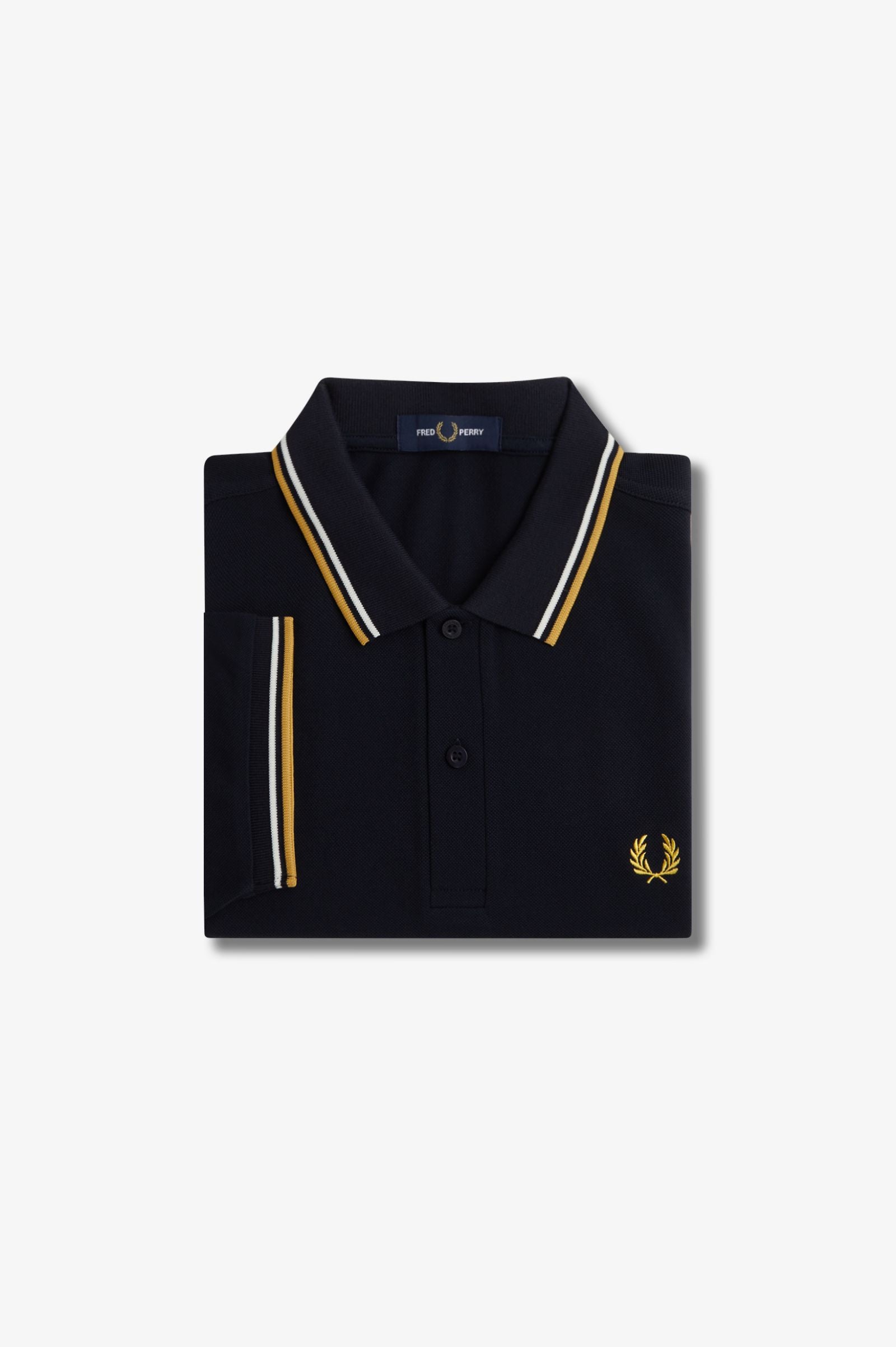 FP Twin Tipped Fred Perry Polo Shirt - Navy / Ecru / Honey