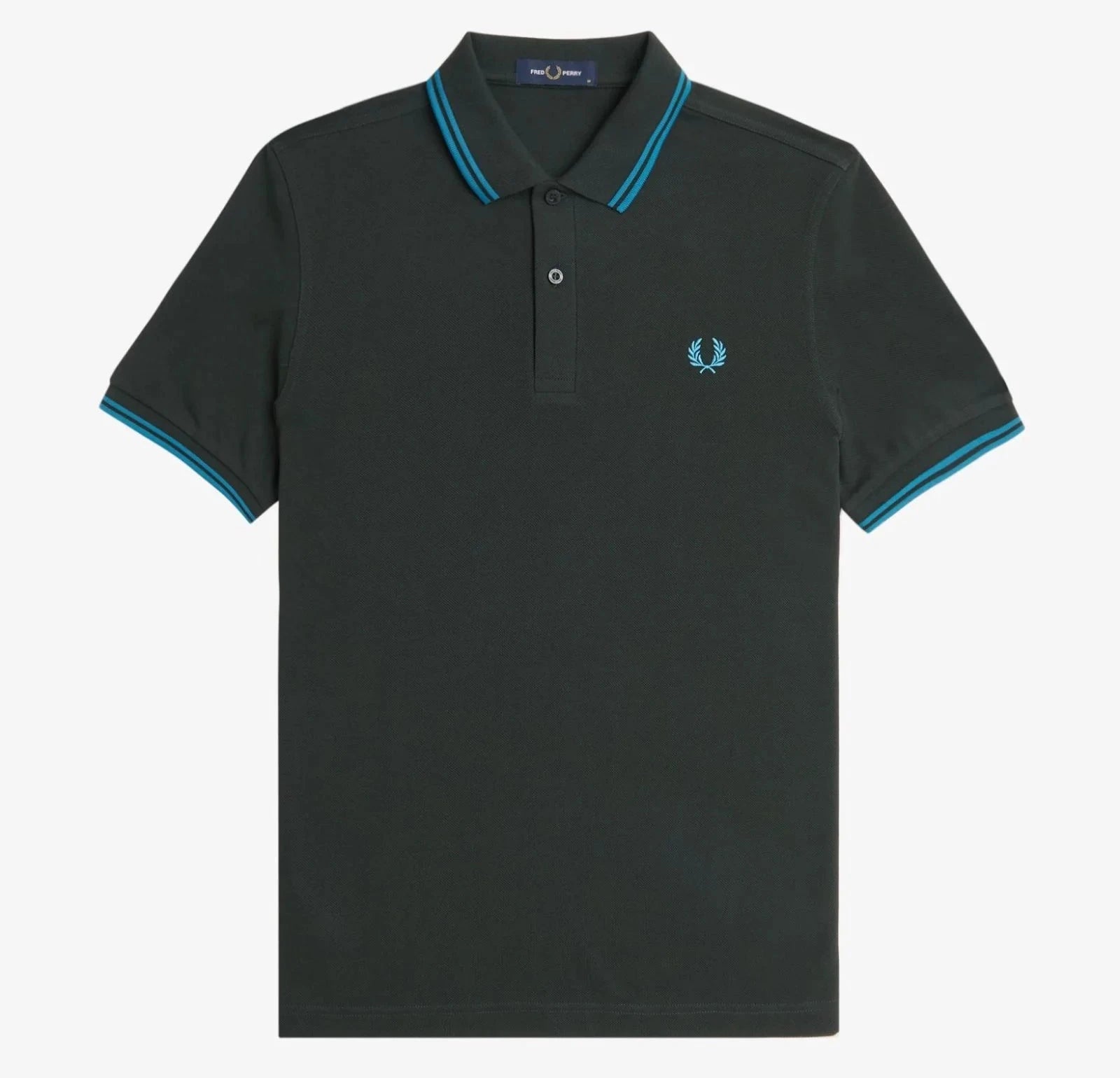 FP Twin Tipped Fred Perry Polo Shirt - Night Green / Ocean