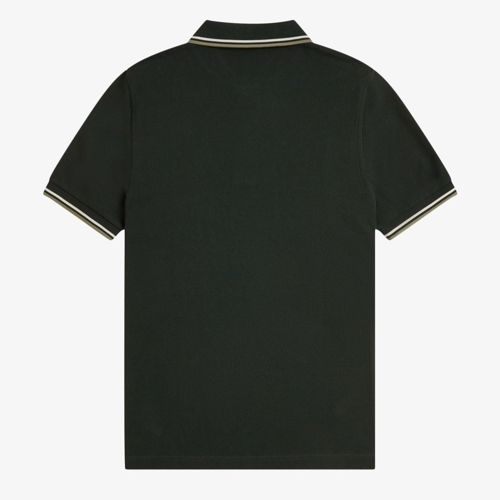 Twin Tipped Polo Shirt Fred Perry - Night Green / Light Ecru / Olive Mint