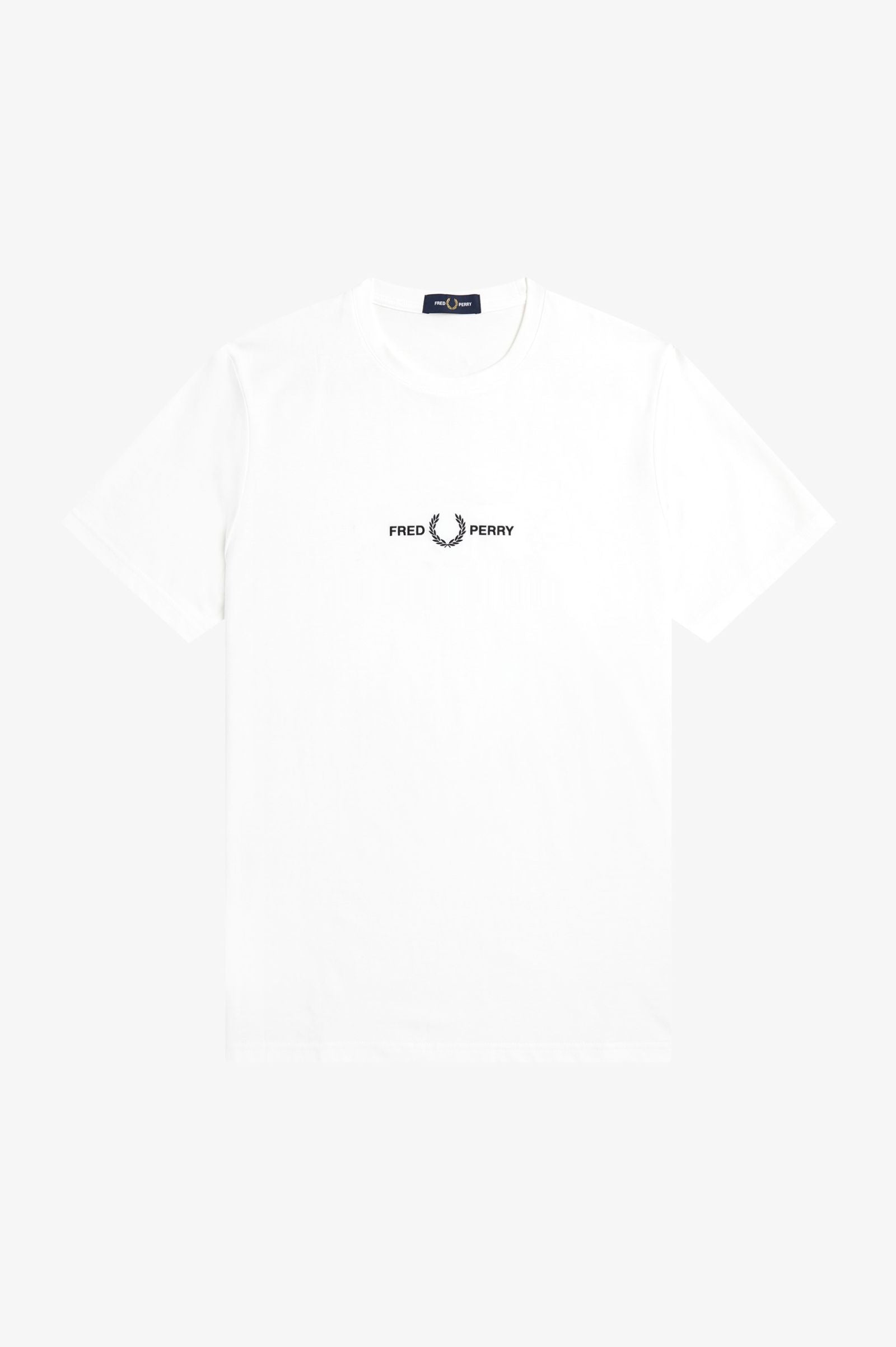 Fred Perry Embroidered T-Shirt - White
